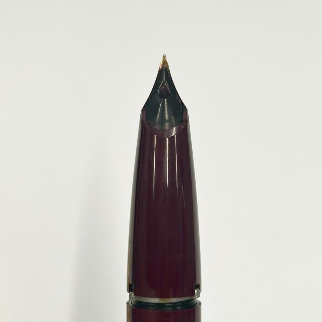 SHEAFFER シェーファー 万年筆 ペン先14K えんじ色×ゴールド