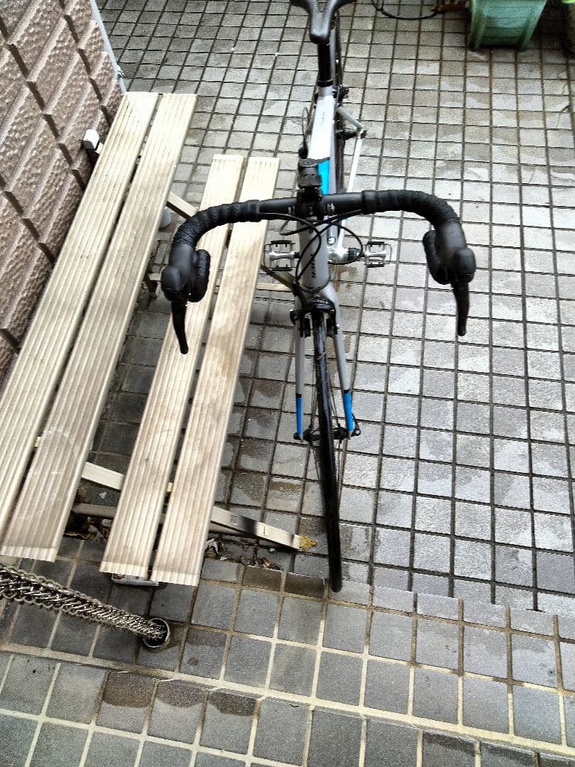 引取限定　TREK domane　シルバー　ブルー　サイズ５２ｃｍ