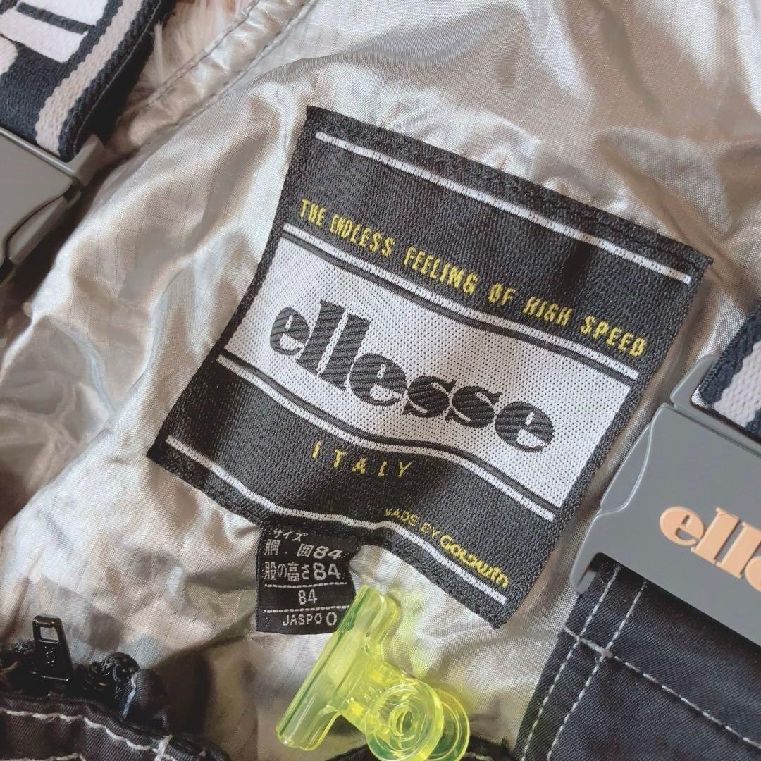 エレッセ⭕️スノボスーツ　ジャンプスーツ　スキー　つなぎ　希少　黒　ellesse