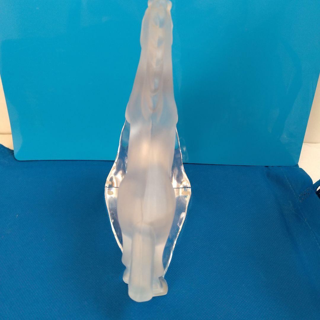 佐々木ガラス☆馬の形状のクリスタルガラス