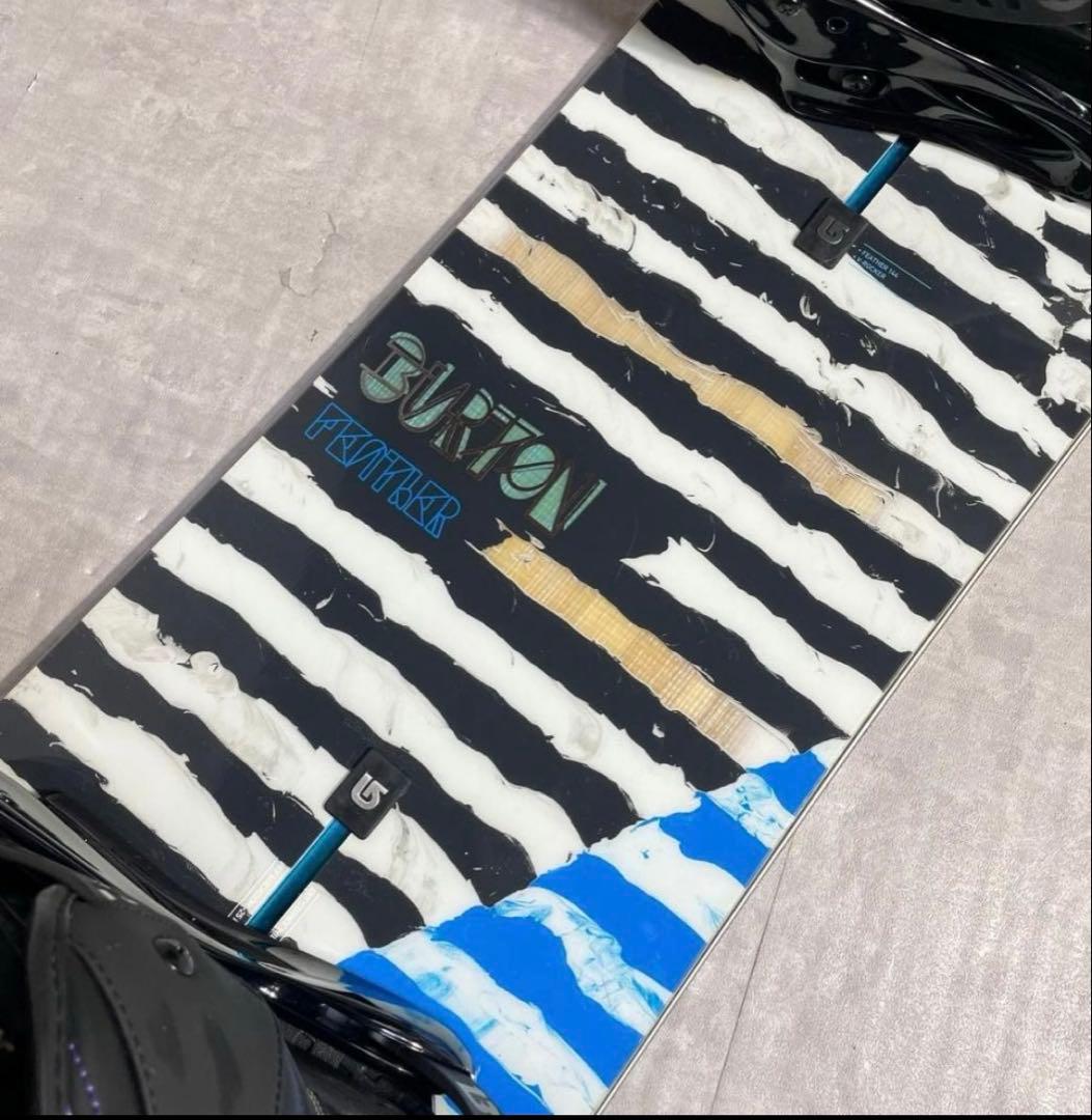 スノーボードセットバートンフェザーレディース3点 144cm24.5cm激安❣️