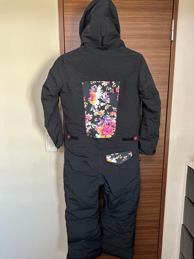 Burton キッズ　スキーウェア S ブラック/フラワー