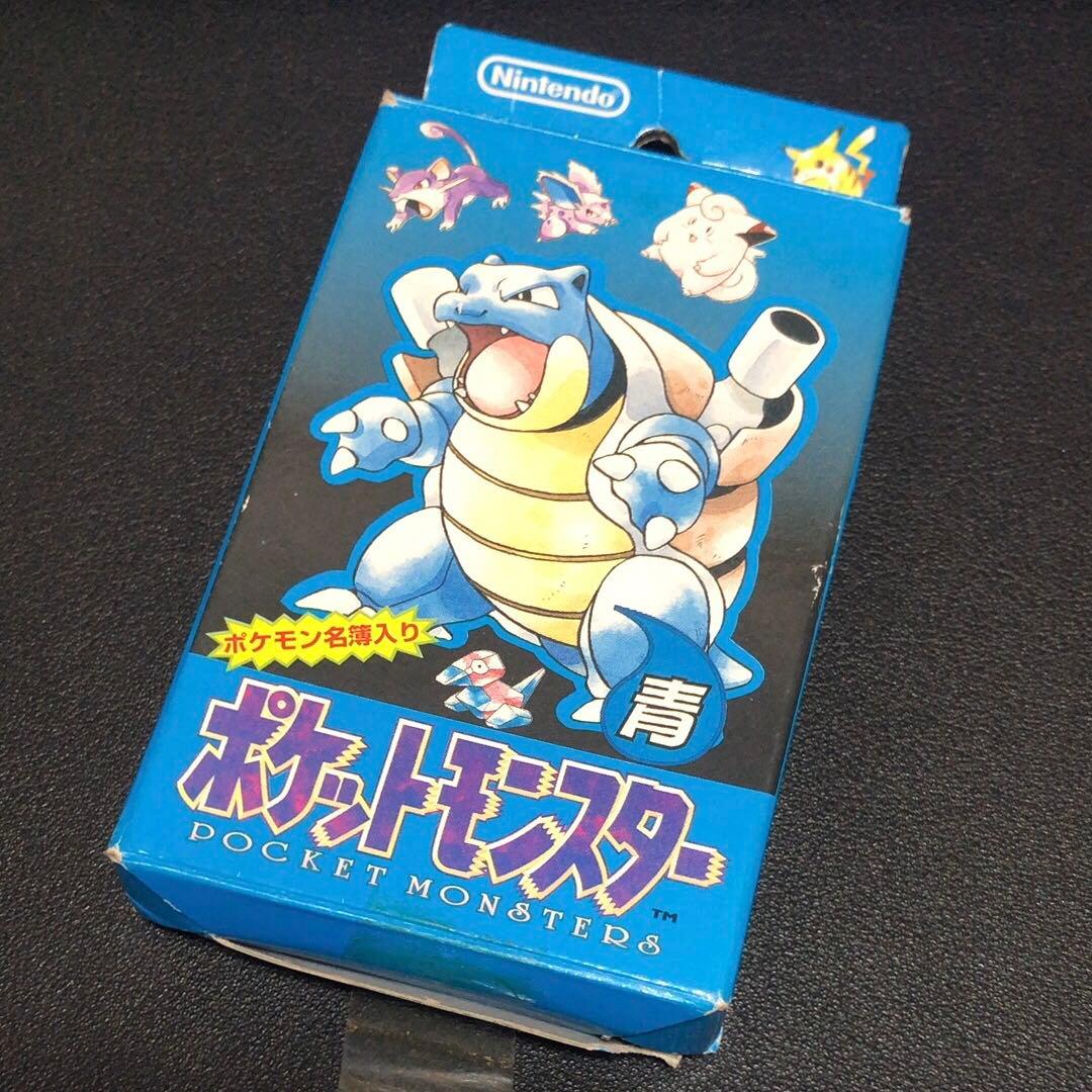 【希少】ポケットモンスター青　トランプ Nintendo 1998 初代ポケモン
