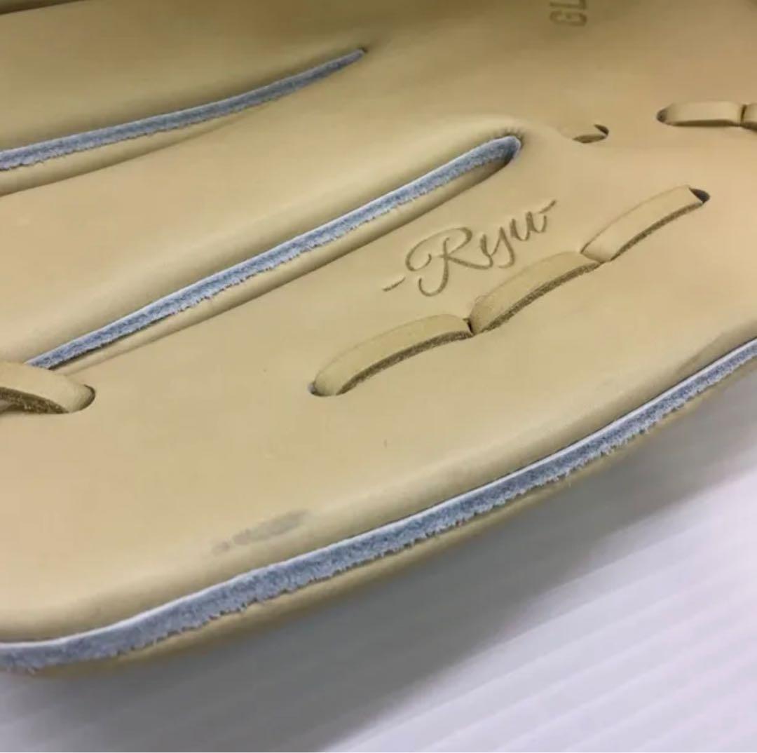 未使用　RYU　リュウ　硬式　左　投手用　キャメル色