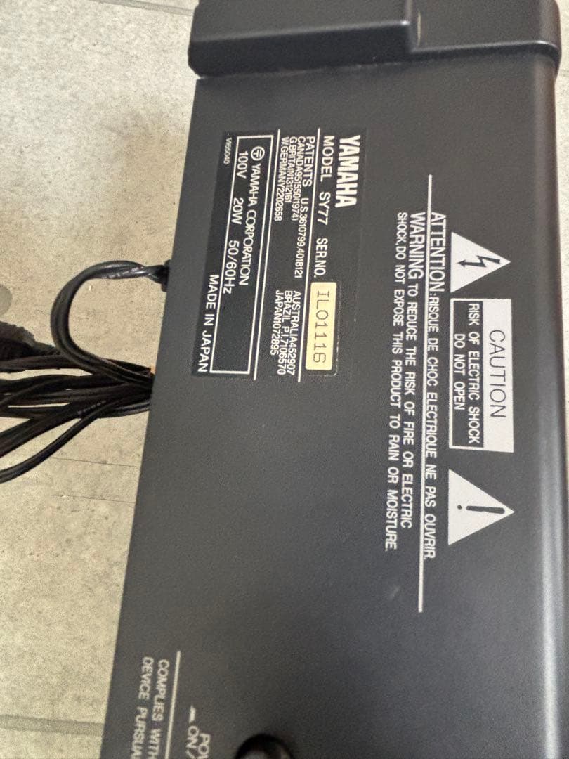 e*a様 YAMAHA ヤマハ SY77 シンセサイザー キーボード 鍵盤音出し