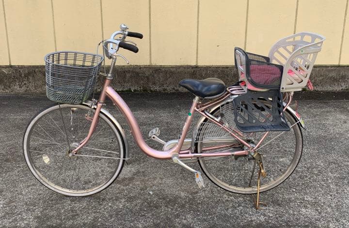 パールピンクの自転車ママチャリ【取りに来て頂ける方】