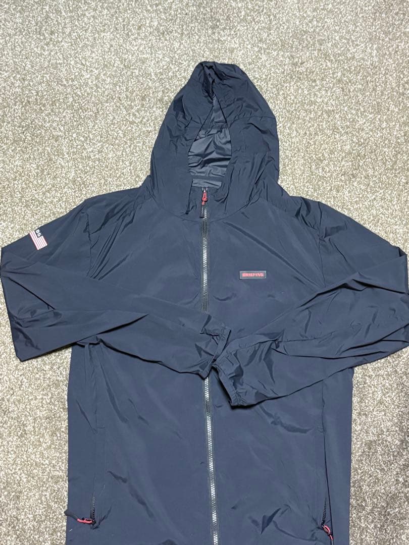 BRIEFING フード付きジャケット M ブラック