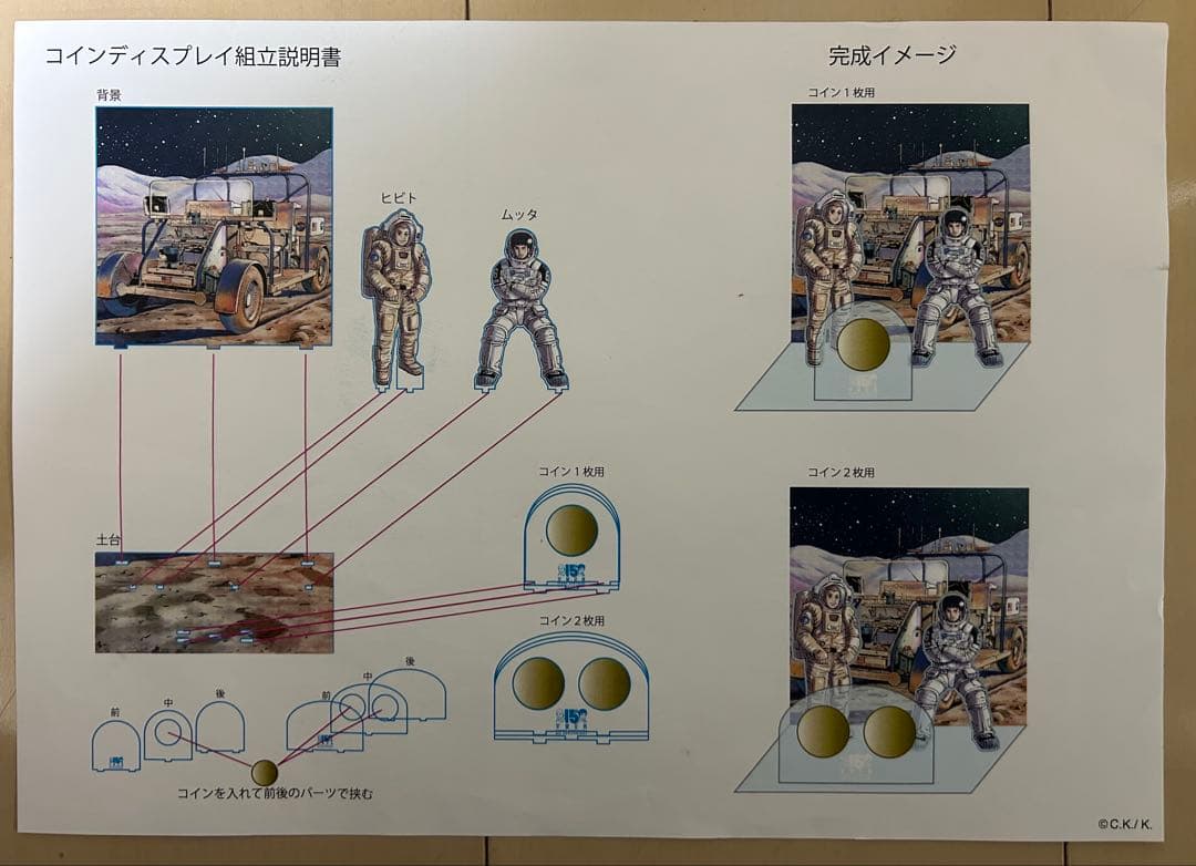 宇宙兄弟　記念　ディスプレイアクリルスタンド2種セット