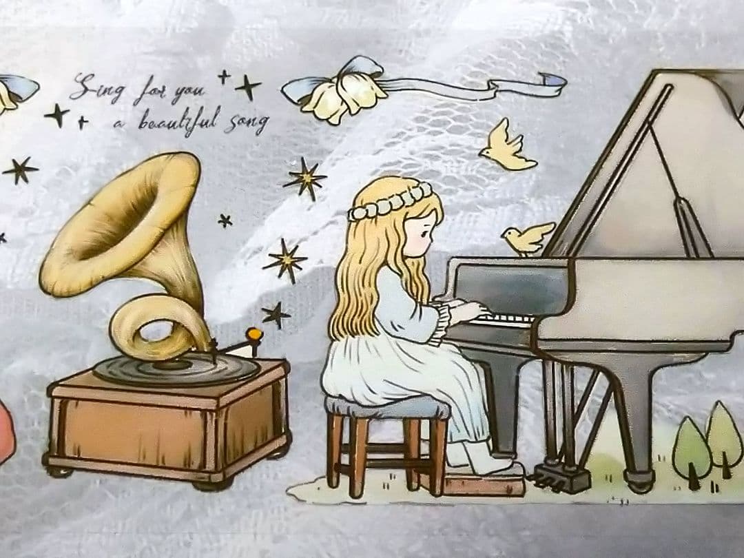 J596＃森林演奏家(PET)纯情男友切り売り海外人物マステ女の子