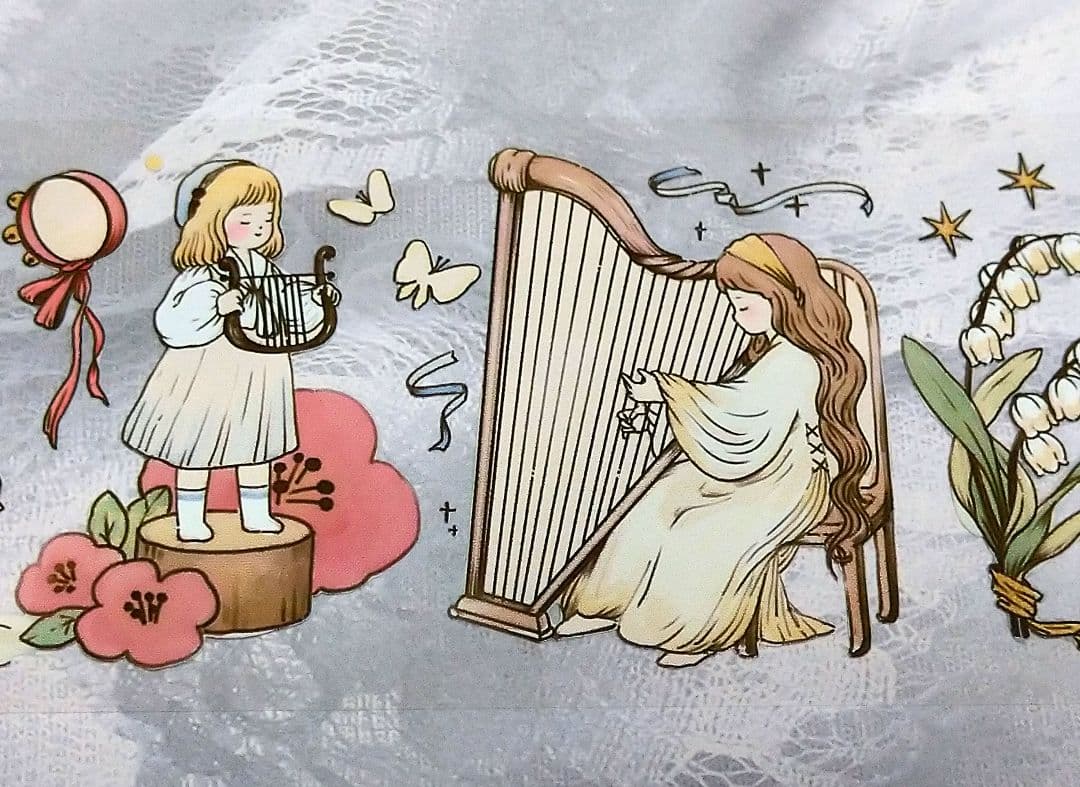 J596＃森林演奏家(PET)纯情男友切り売り海外人物マステ女の子