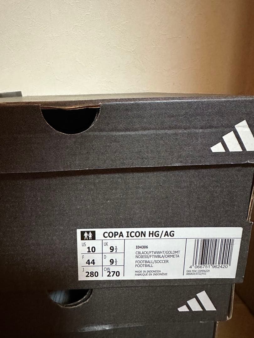 新品未使用　サッカースパイク　アディダス　コパアイコン　HG 28cm