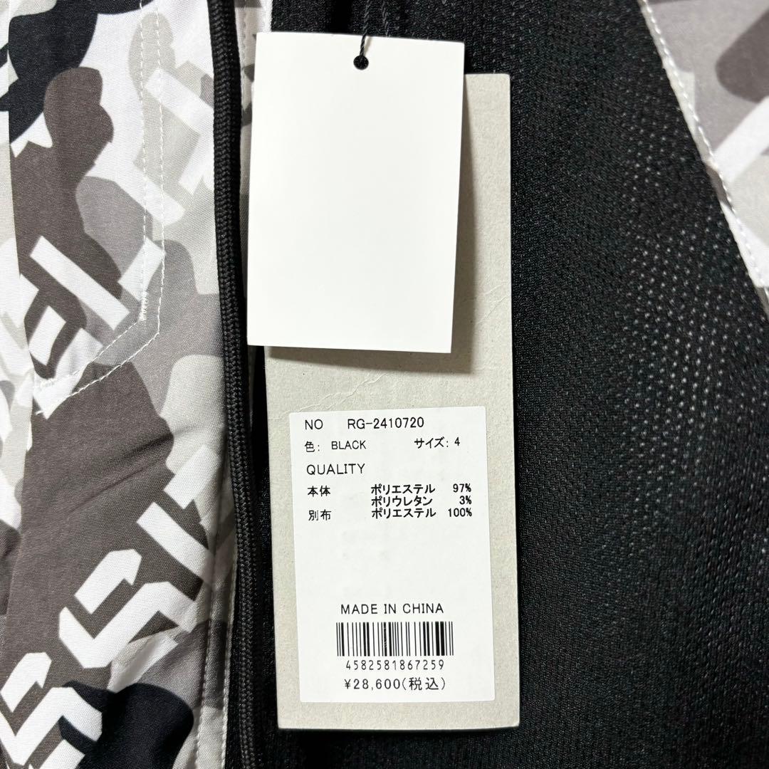 新品 ラッセルノ ゴルフ メッシュ ポケット ショーツ ブラック カモ M 4