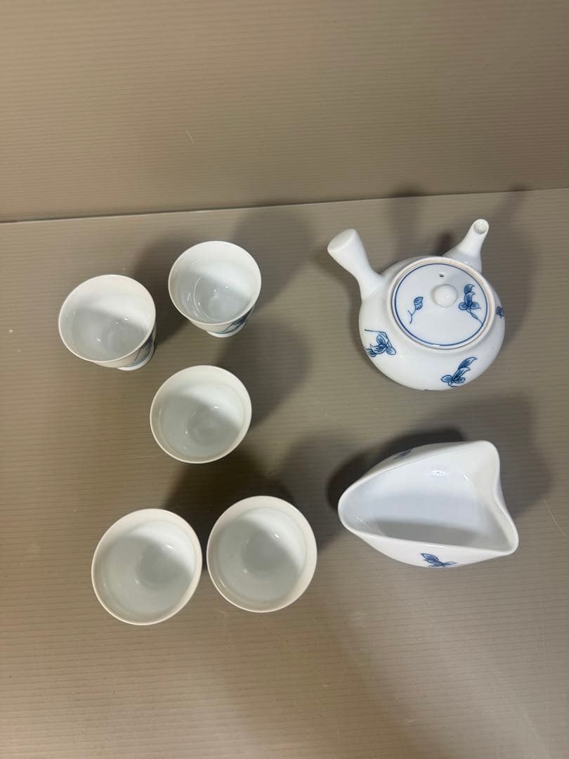 2293 有田焼　畑萬陶苑　茶器セット　急須1客　湯冷し1客　湯呑5客