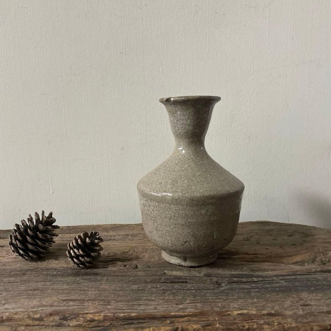 李朝瓶　徳利　花入　盤口　朝鮮古陶磁.古道具.骨董.アンティーク.井戸脇