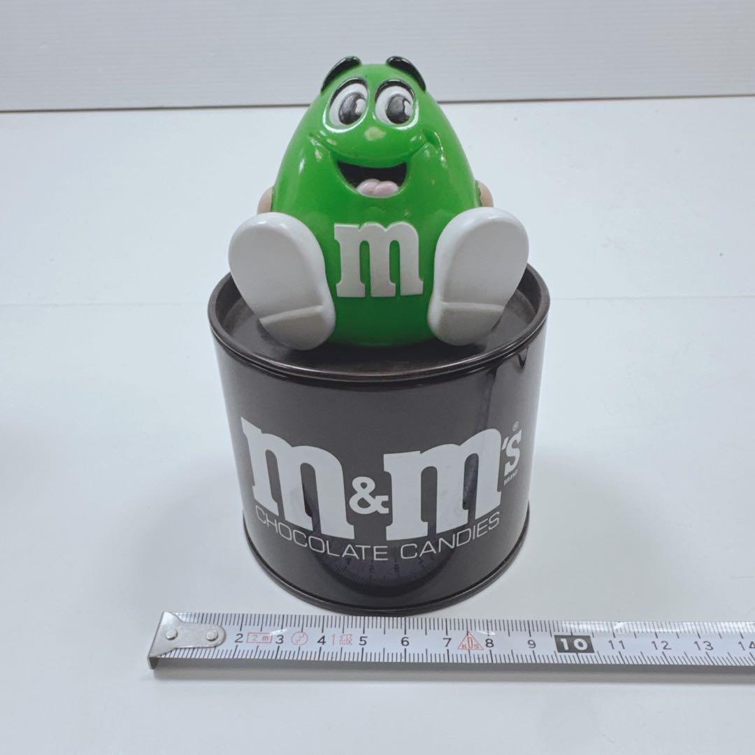 激レア m&m's エムアンドエムズ ソフビ 缶 貯金箱 日本製 フィギュア