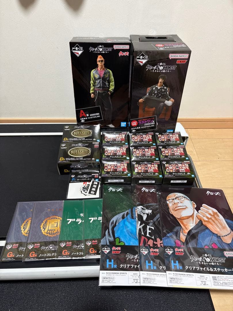 一番くじ クローズ＆WORST ～さすらいの鴉たち～A、ラストワン賞その他下位賞