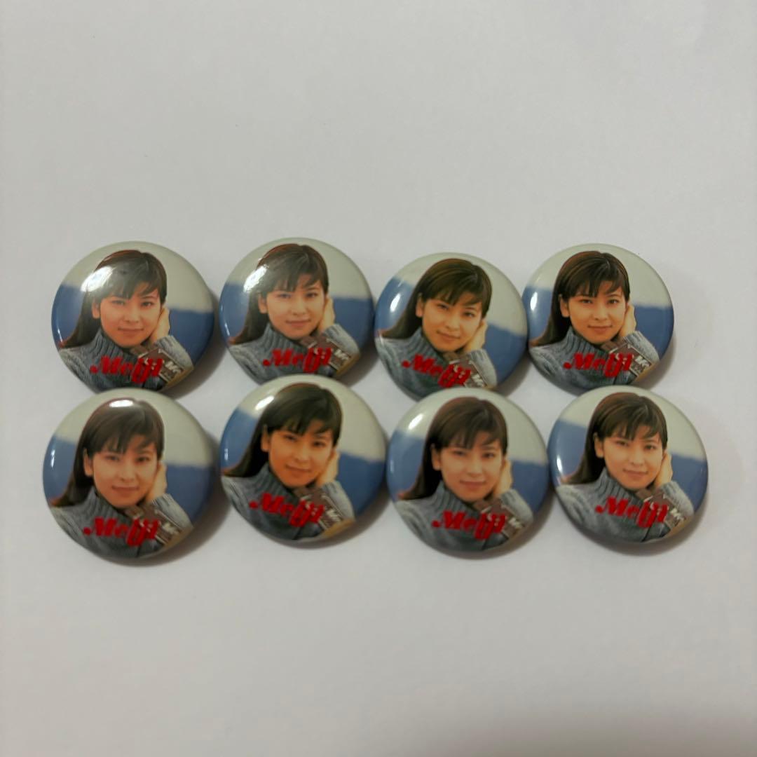 希少　レア　Meiji 森高千里　缶バッジ メルティキッス　24個セット