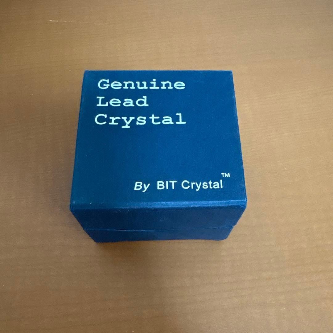 天秤デザイン クリスタルオブジェ 箱付き