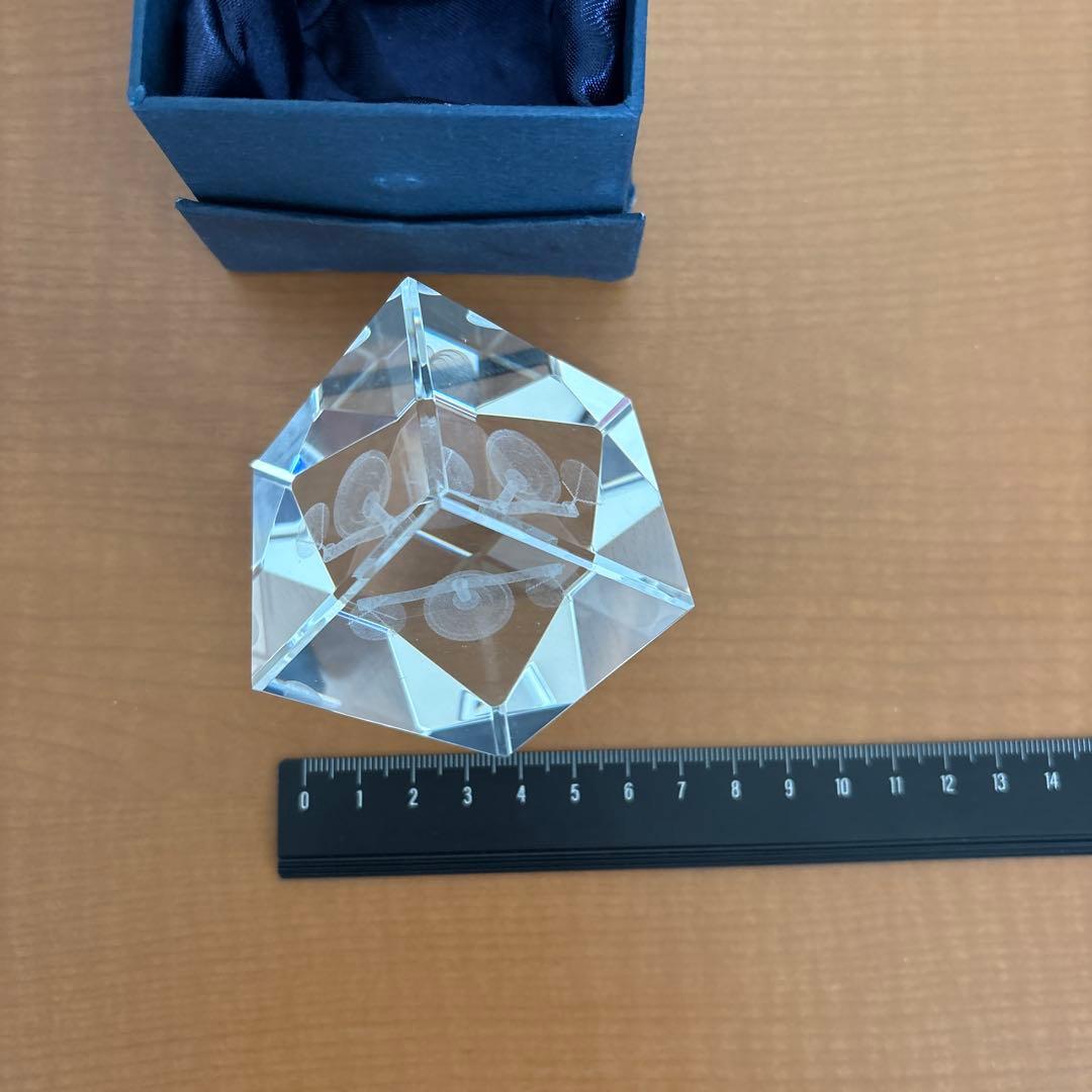 天秤デザイン クリスタルオブジェ 箱付き