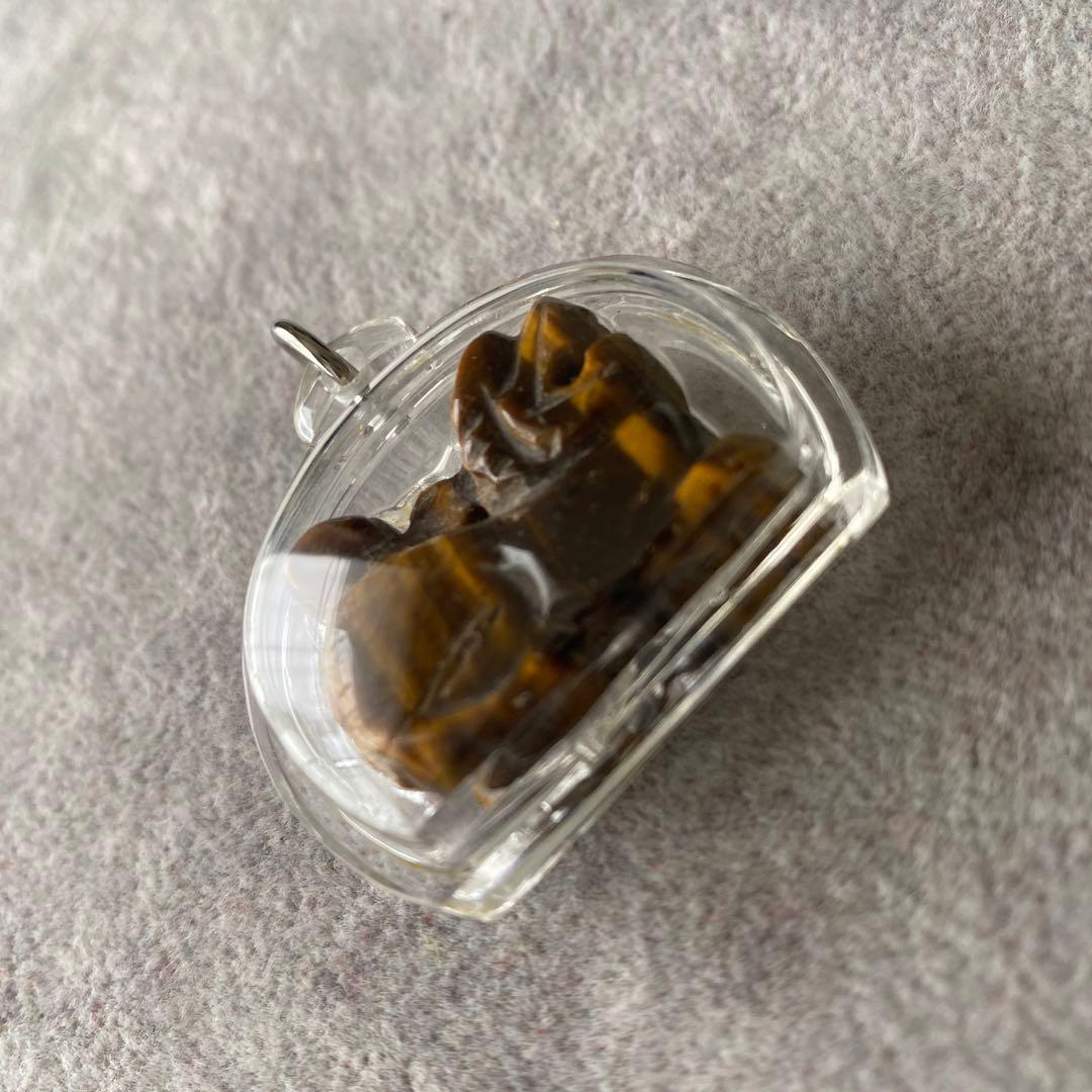 プラクルアン シンハ 獅子 タイガーアイ製 LPオー師 レア 開運 守護 御守り