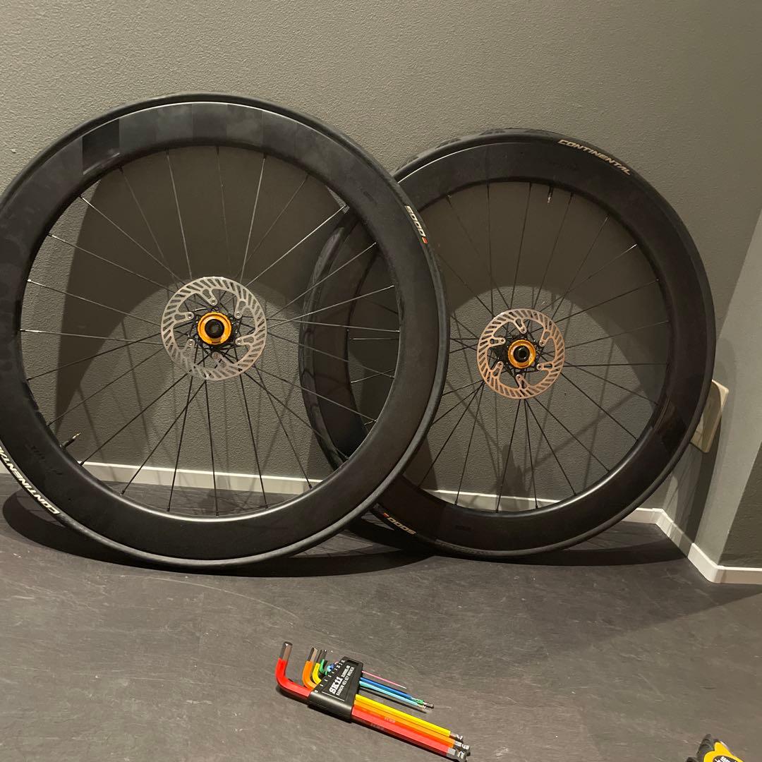 prime カーボンホイール　リム50mm クリンチャー　チューブレス
