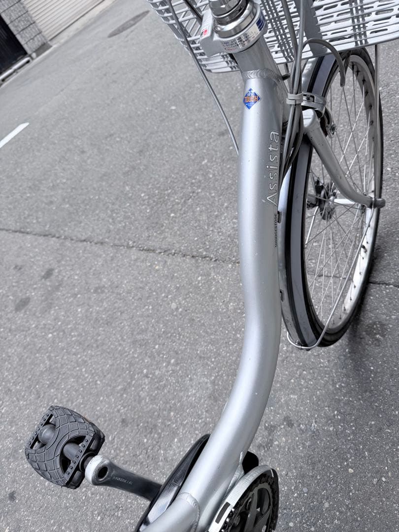 大阪府　ブリヂストン　シルバー 電動アシスト自転車 アシスト自転車