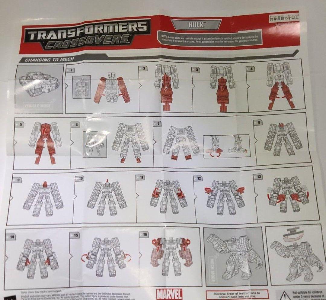 TRANSFORMERS Crossover MARVEL 4体セット