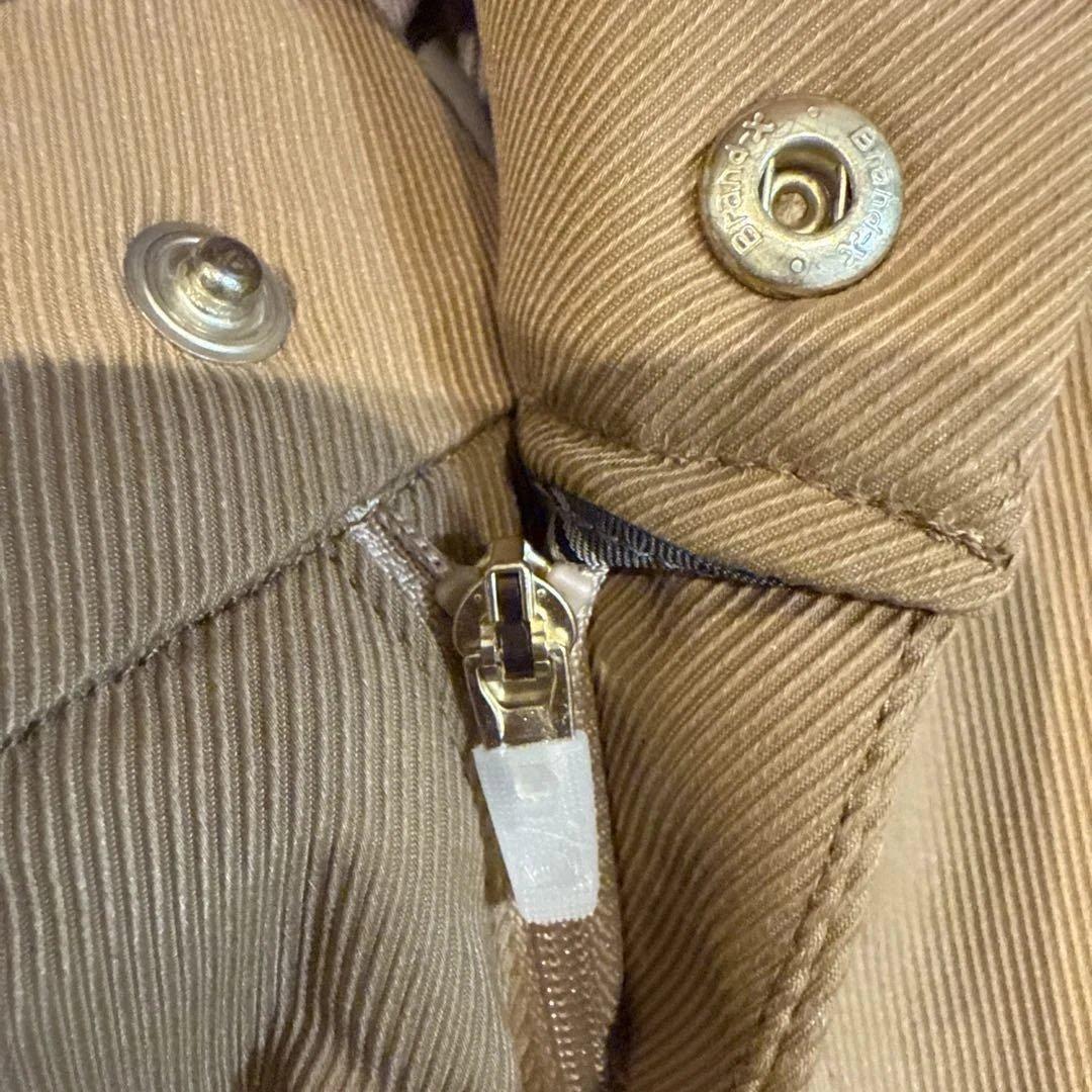 MARK&LONA スカル刺繍 ベージュパンツ　50