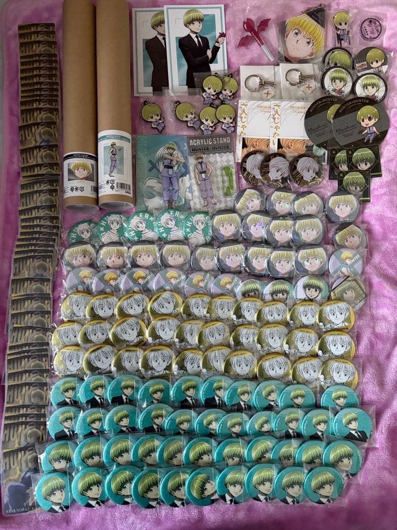 ハンターハンター シャルナーク 缶バッジ アクスタ まとめ売り