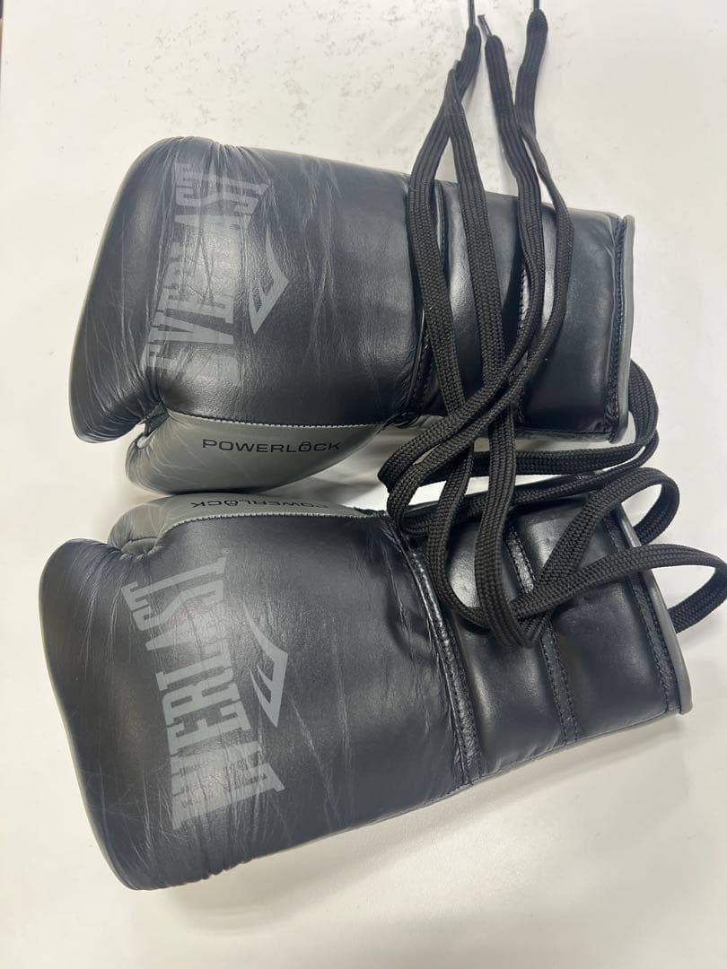 EVERLAST POWERLOCK ボクシンググローブ ブラック　8oz