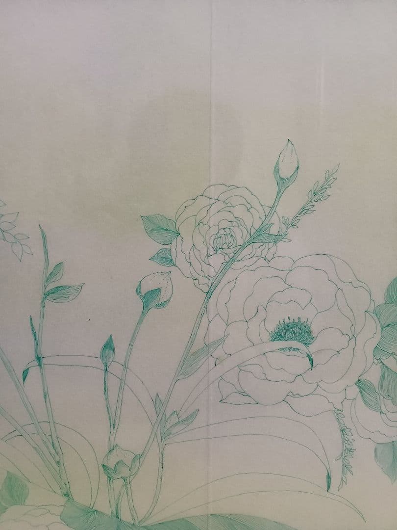 作者不明　「ネオタキシード」(仮題)　　肉筆ペン画　細密画　ヒグチユウコ彷彿