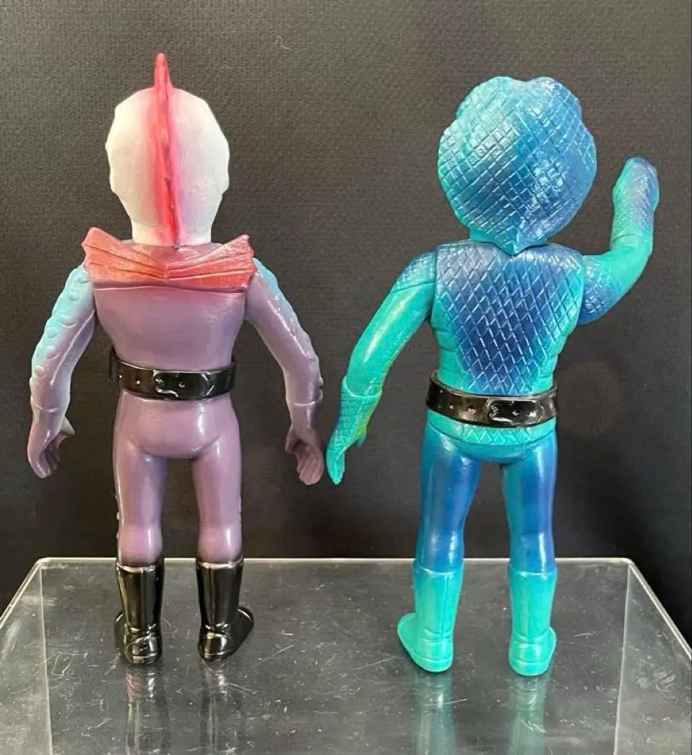 ■ピラザウルス コブラ男 ソフビ2体セット /東映レトロソフビコレクションM