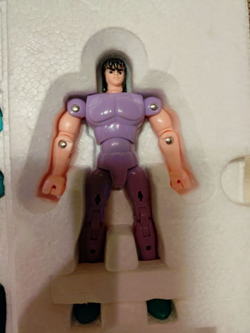 美品　激レア！当時モノ　聖闘士星矢　紫龍　ドラゴンクロス　扉絵、扉窓　1987