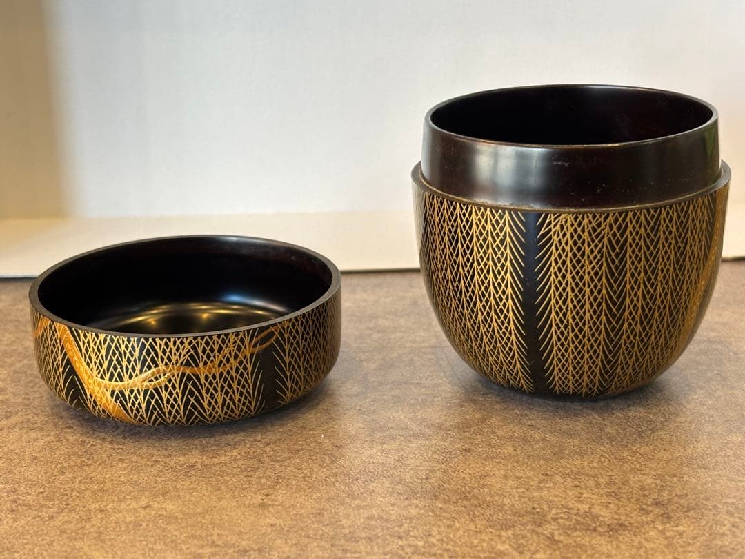 茶道具 柳蒔絵 芽柳中棗 棗 共箱