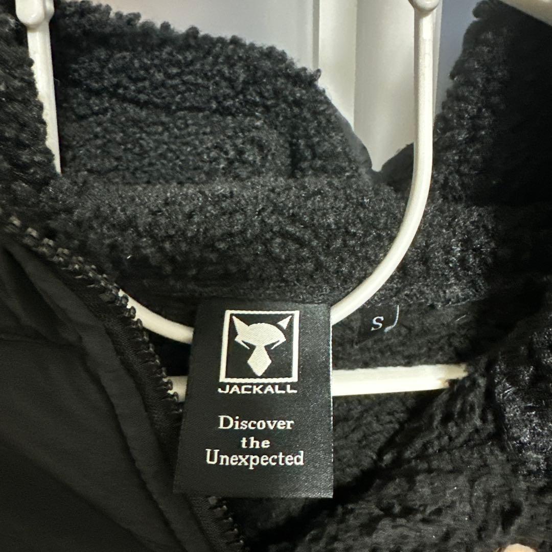 ジャッカル フリースフーディジャケット ブラック Sサイズ　値段交渉OK