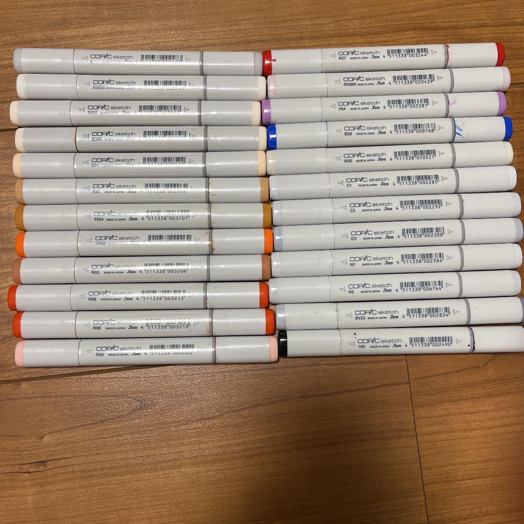 コピックスケッチ25色(肌色、赤色多め)