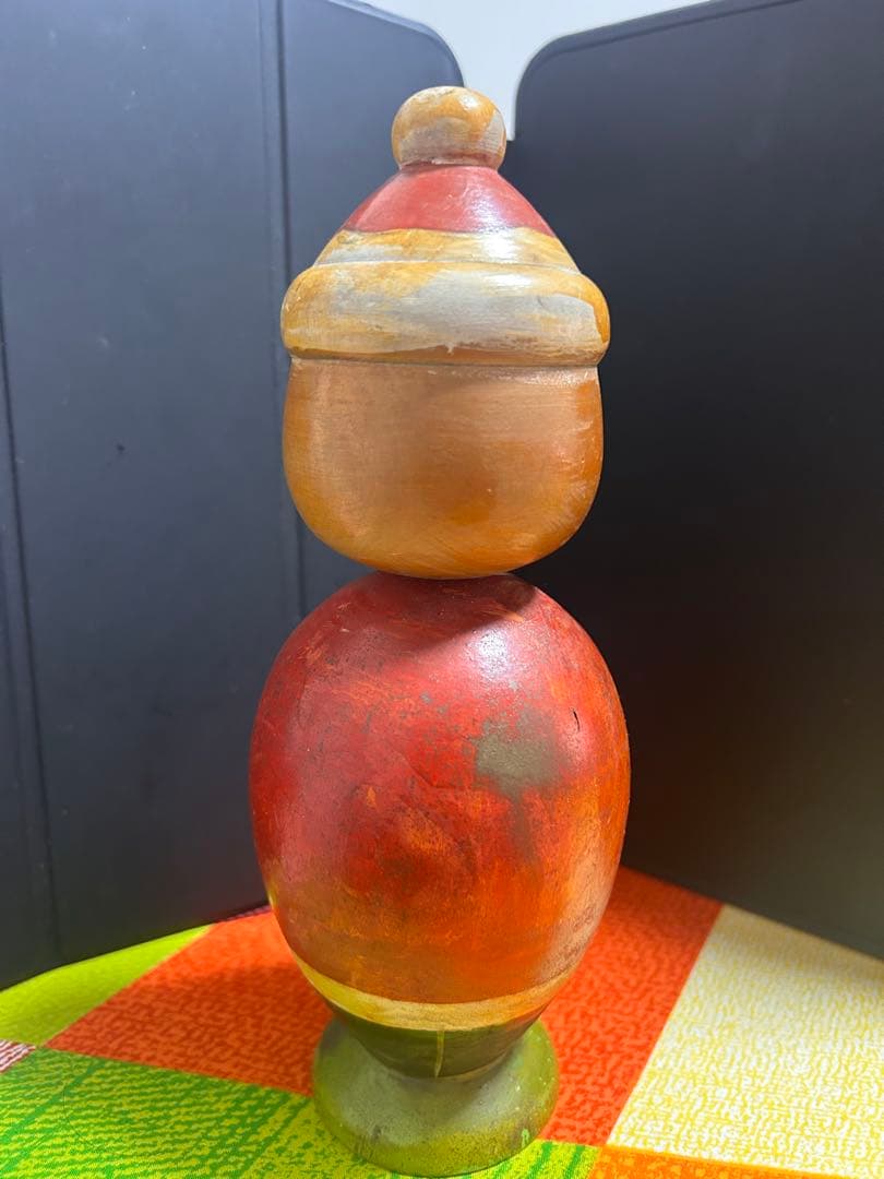 手描きサンタクロースこけし　サンタ