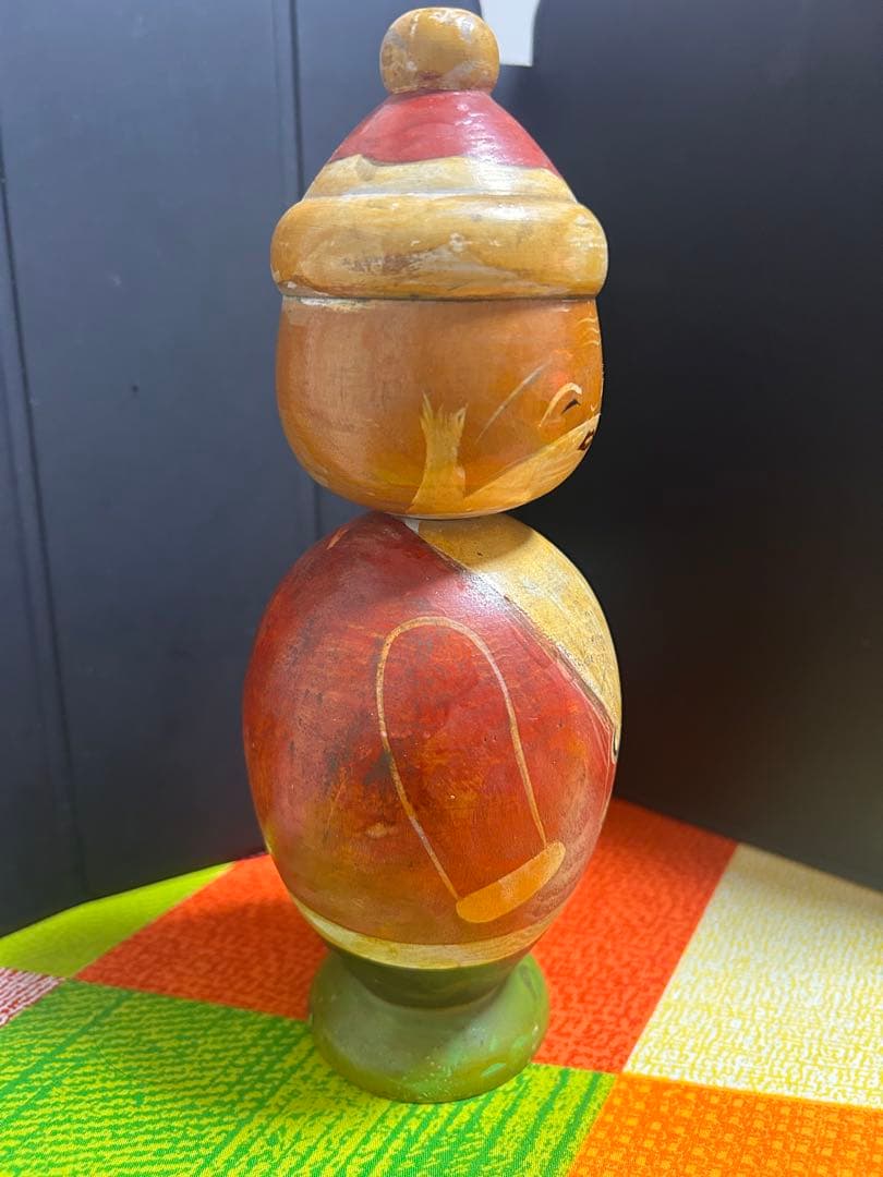 手描きサンタクロースこけし　サンタ