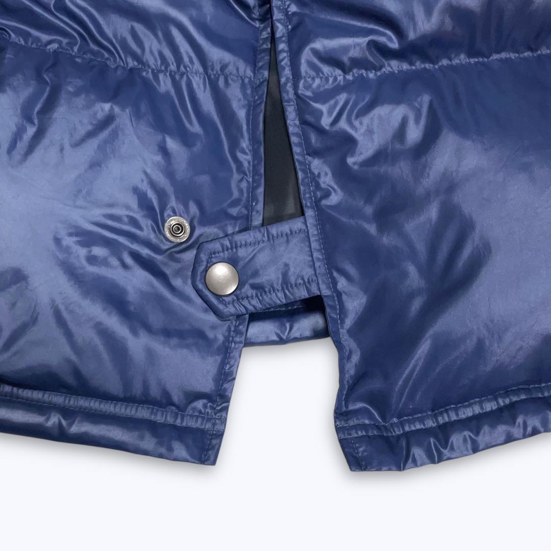 ディアドラ DIADORA ダウンコート ロング丈 L 紺 肉厚 ベンチコート