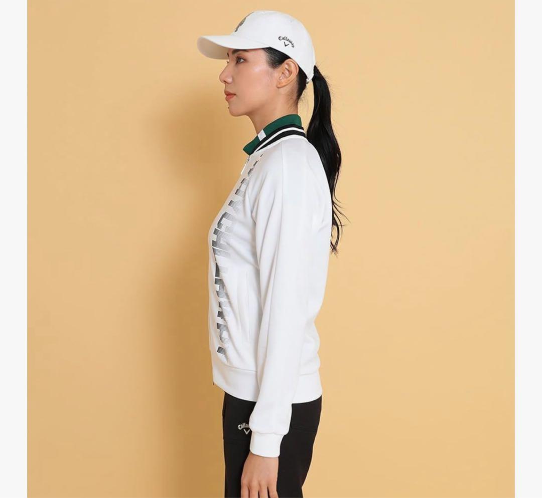 新品　キャロウェイ　レディース　スウェット　パーカー　ジャケット　ホワイト　XL