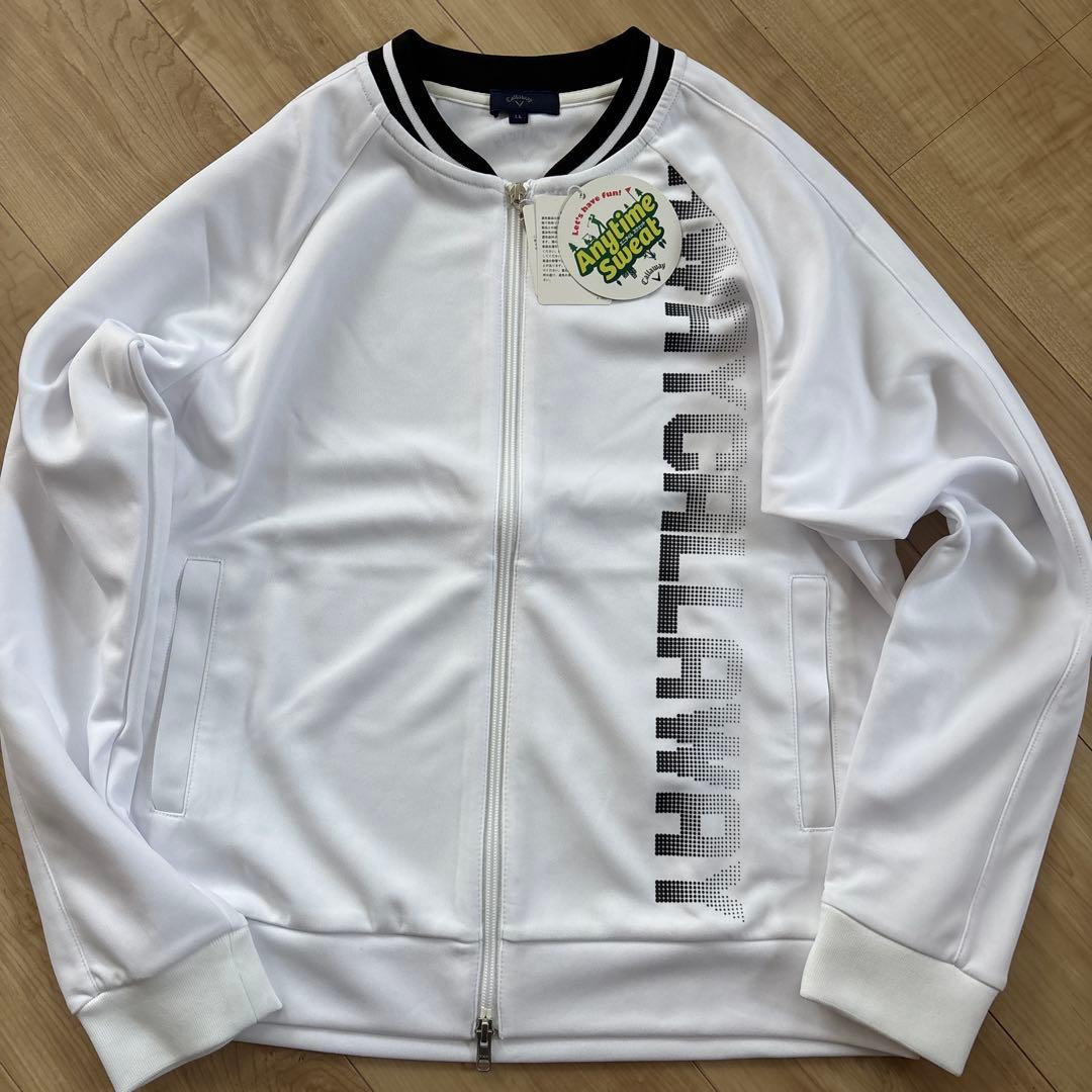 新品　キャロウェイ　レディース　スウェット　パーカー　ジャケット　ホワイト　XL