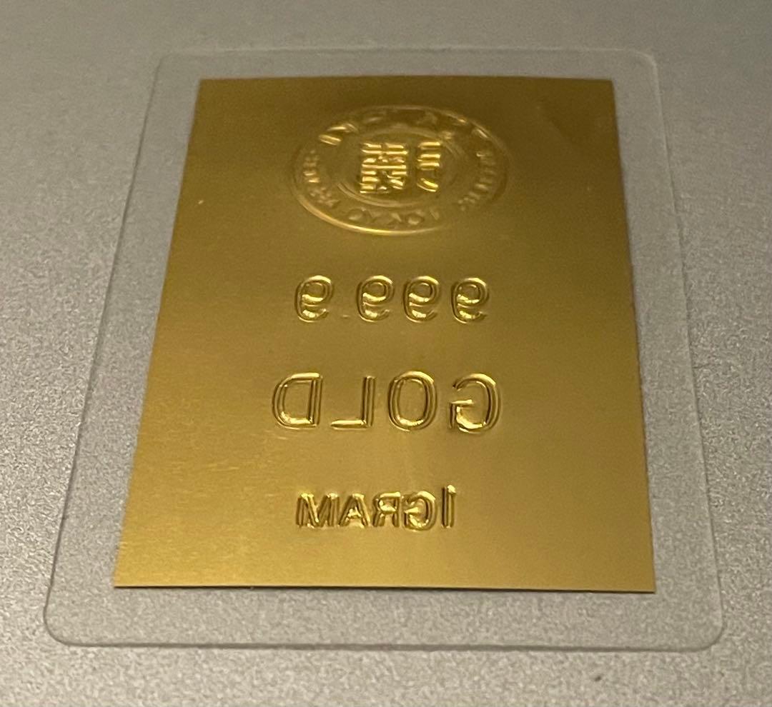 純金 ラミネート 1g 徳力