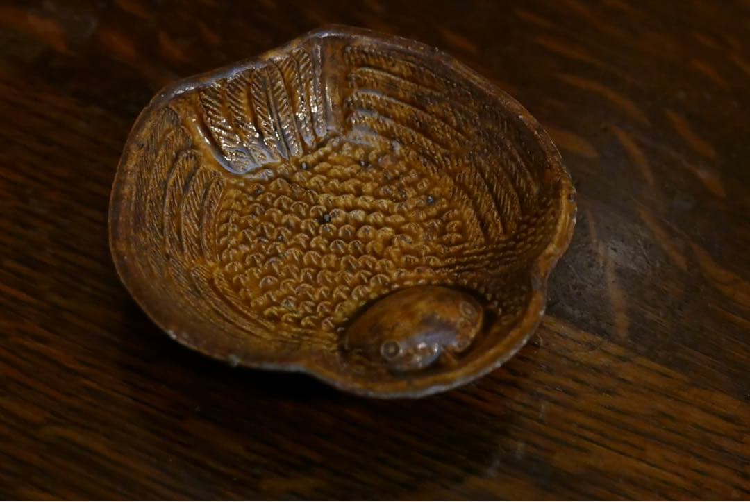 骨董　福良雀小皿