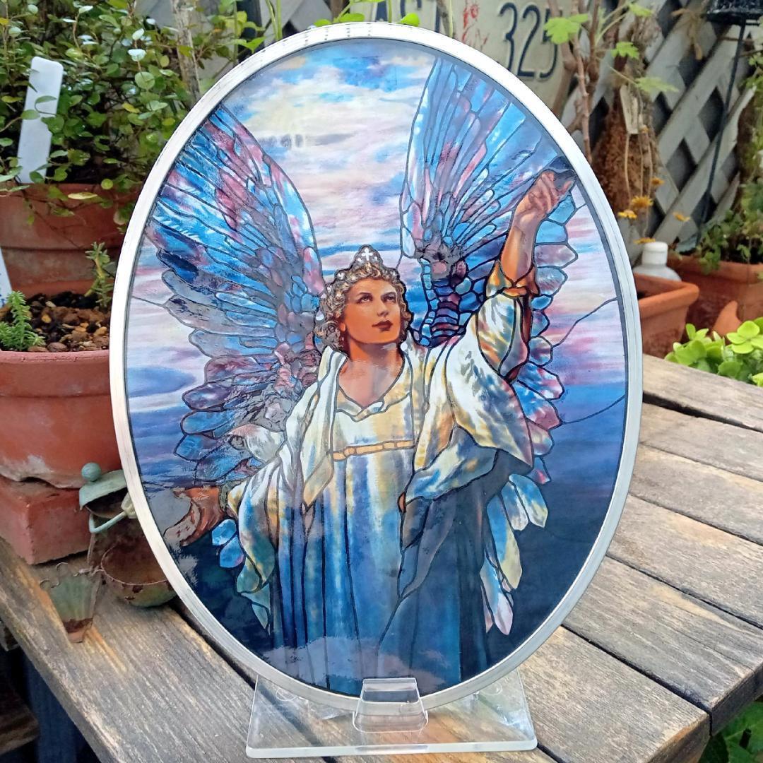 ルイスCティファニー ステンドグラスAngel of Peaceグラスマスターズ