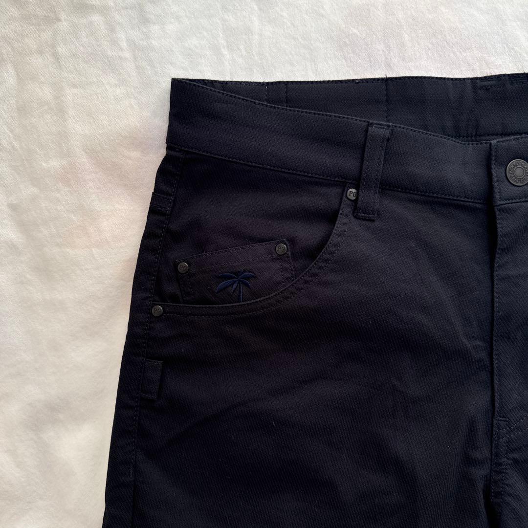 現行モデル　パーリーゲイツ　パンツ　5 L ネイビー　紺　濃紺　ストレッチ