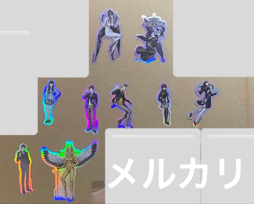 真・女神転生V Vengeance ホログラムステッカー　アクリルキーホルダー