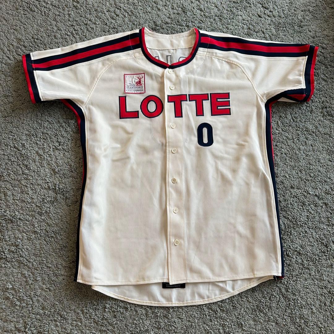 【美品】ロッテ オリオンズ 限定 復刻ユニフォーム ホーム #0 荻野 NPB