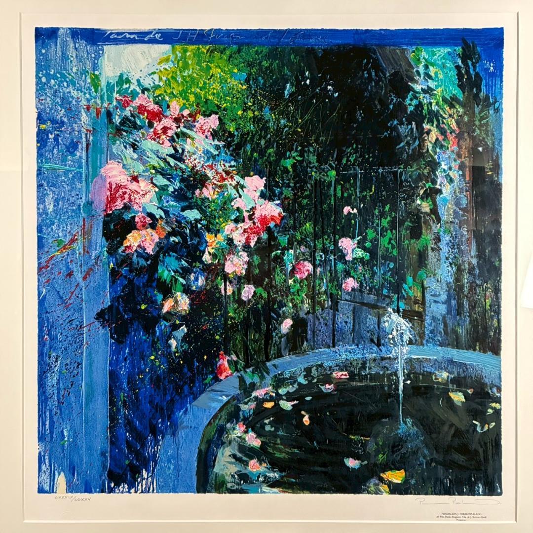 トレンツ・リャド「カサフラゴナール」シルクスクリーン 大作 遺族サイン モネの庭