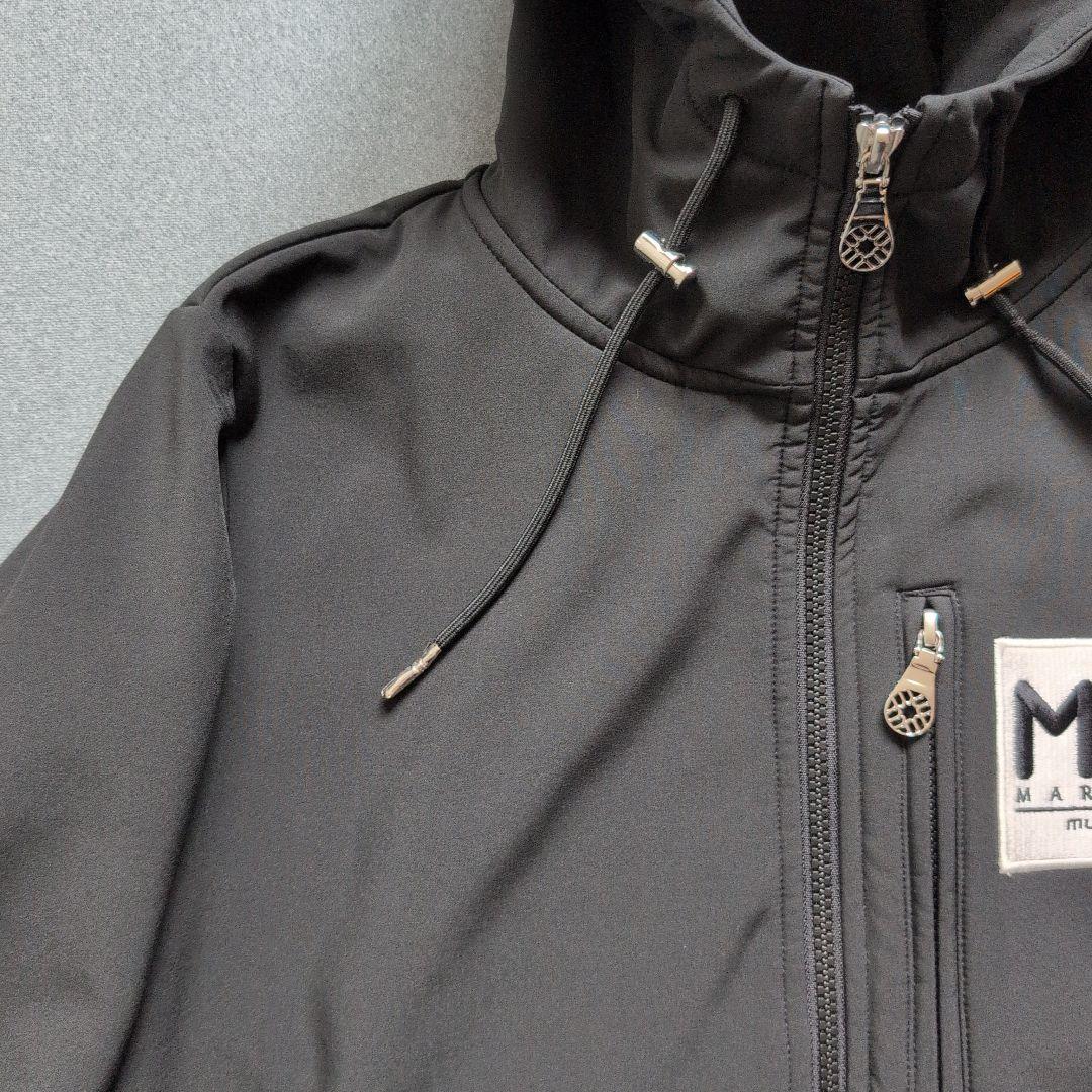 【極美品】ムータマリンゴルフ　裏起毛フルジップパーカー　S 黒