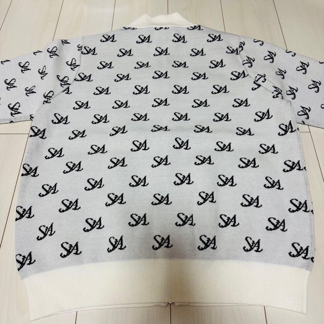 St ANDREWS 12G STAロゴジャガード ニットブルゾン メンズ AW